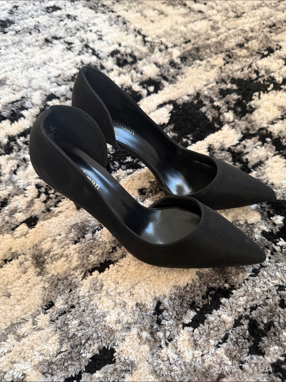 Black Pointed D'Orsay Pump - Unbranded